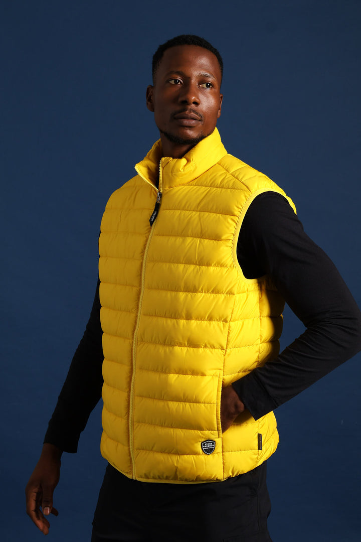 Puffer Gilet - Yellow