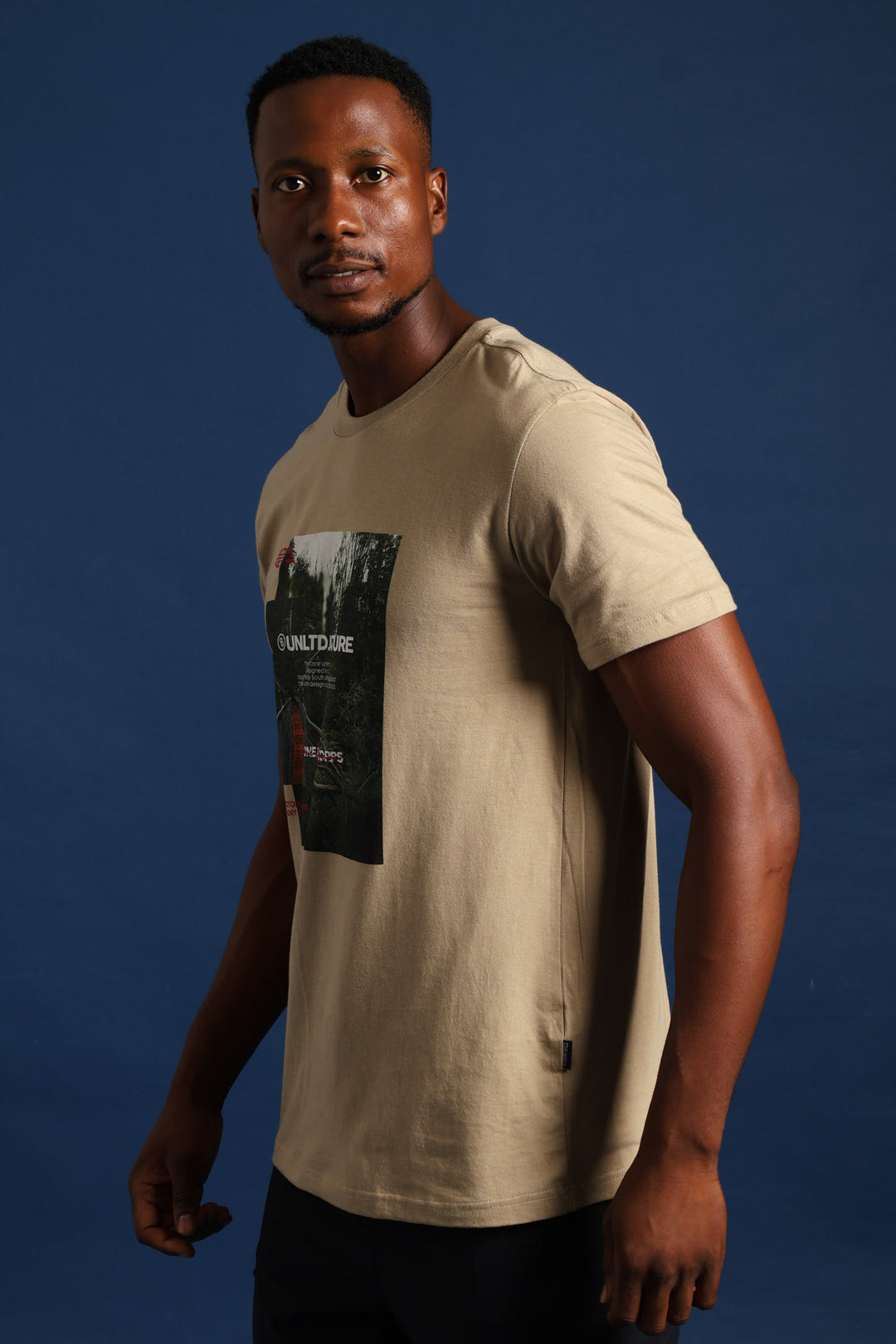 Forest Trail Bridge Photo Tee - Taupe