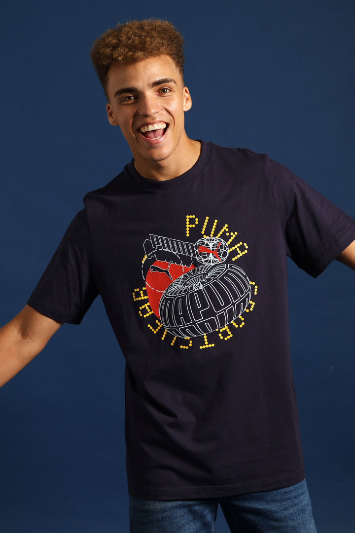 Graphics Execution Tee - Navy