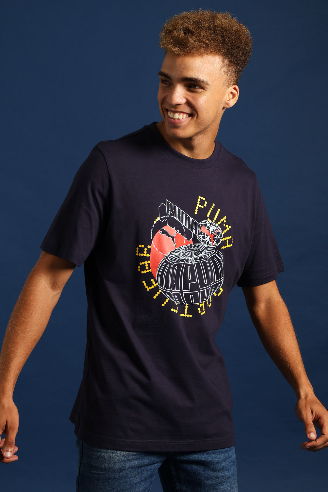 Graphics Execution Tee - Navy