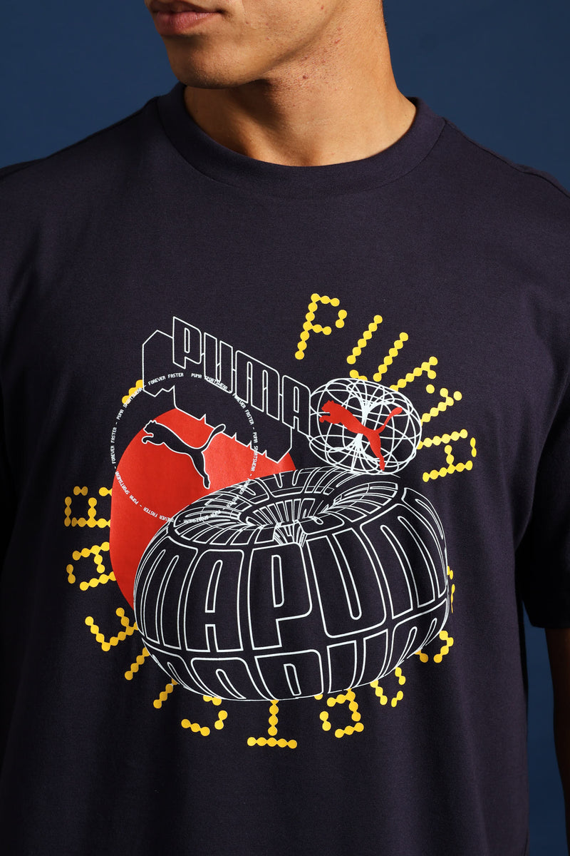 Graphics Execution Tee - Navy