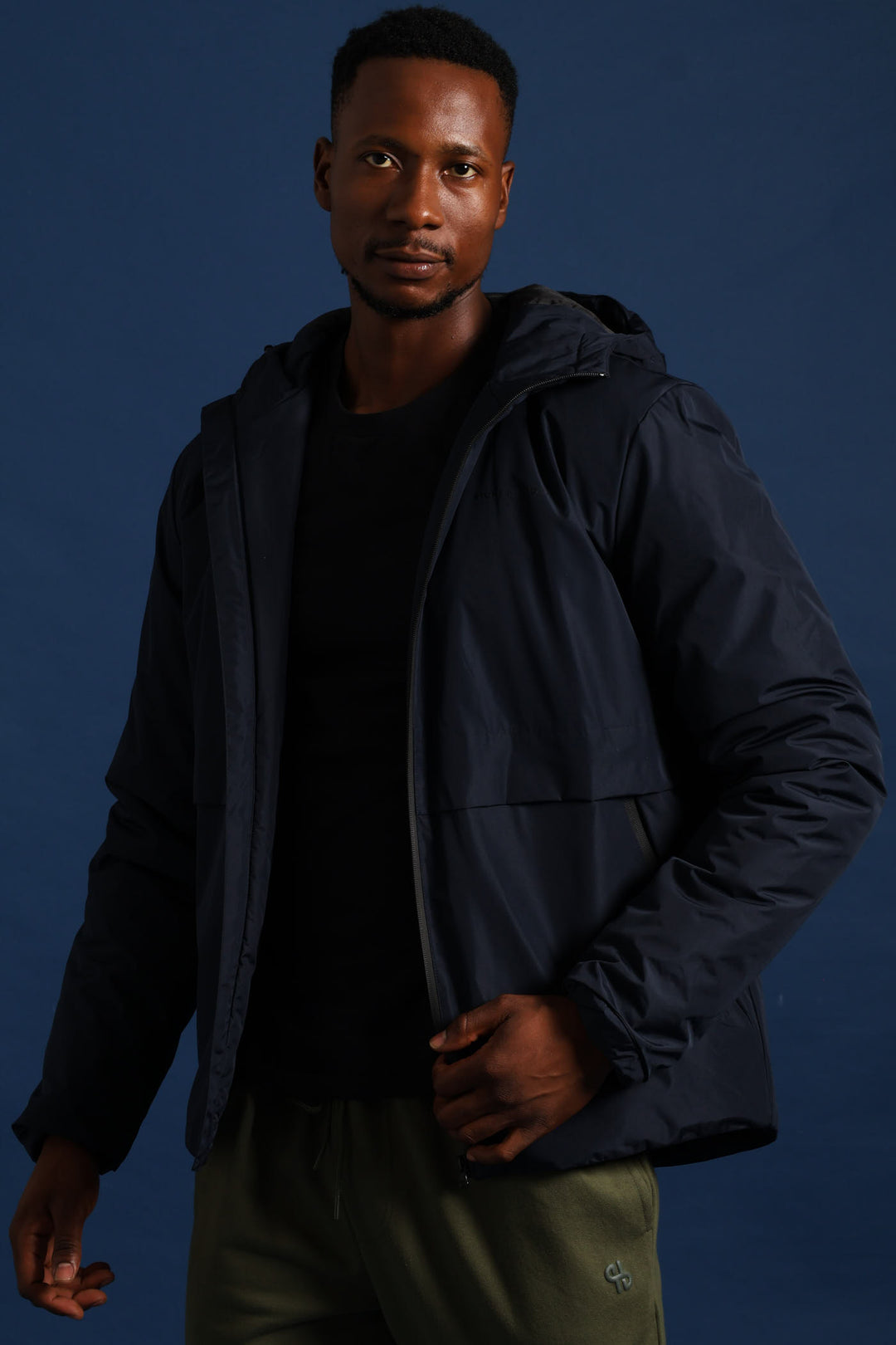 Hooded Shell Jacket - Navy