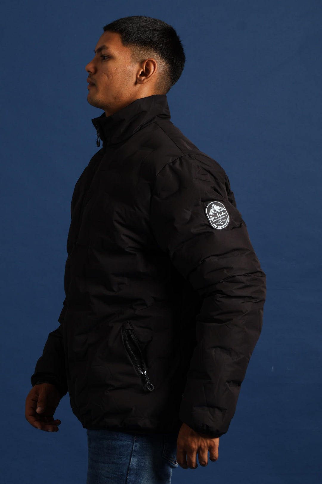 Heat Seal Puffer Jacket - Black