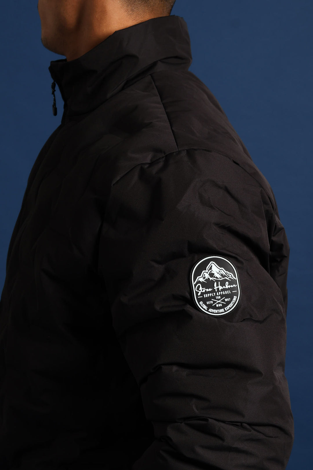 Heat Seal Puffer Jacket - Black