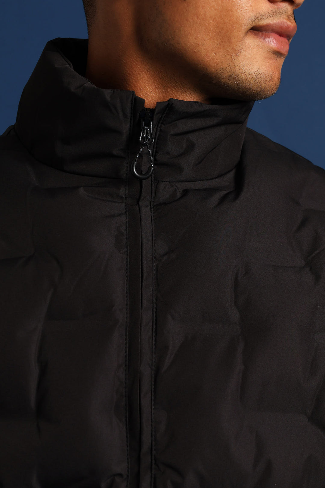 Heat Seal Puffer Jacket - Black