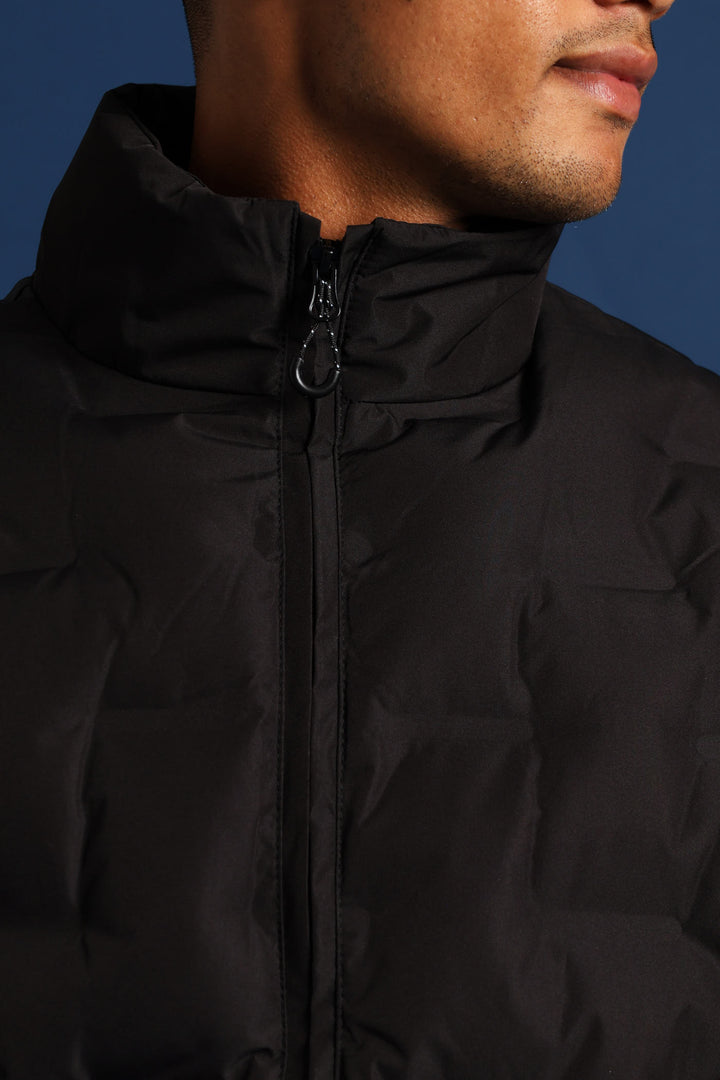 Heat Seal Puffer Jacket - Black