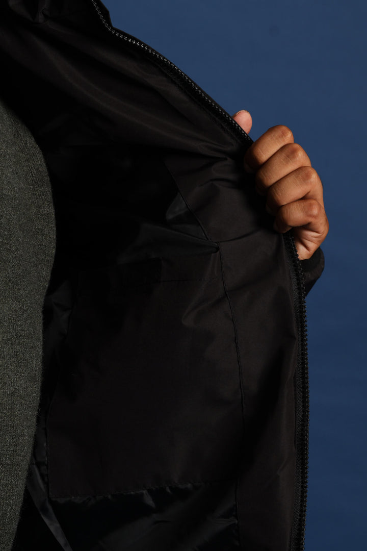 Heat Seal Puffer Jacket - Black