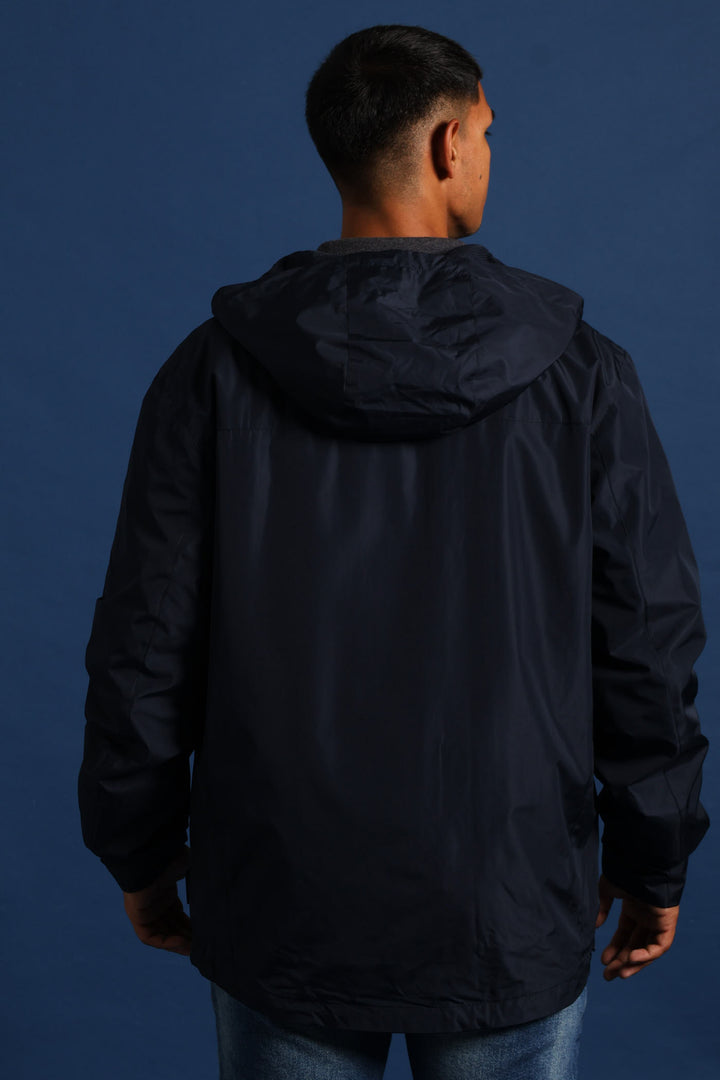 Hooded Anorak - Navy