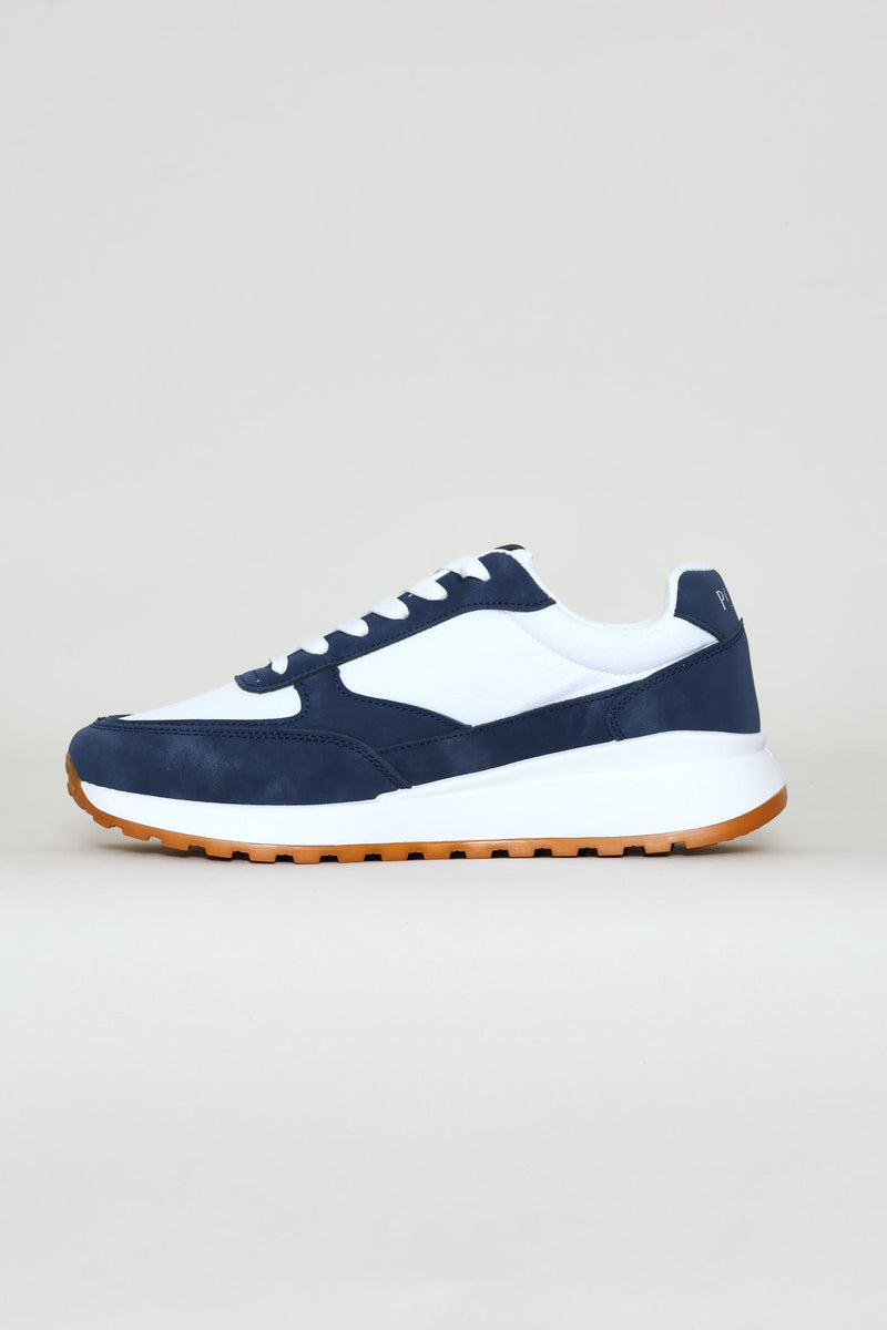 Basic Runner Sneaker - Navy/White