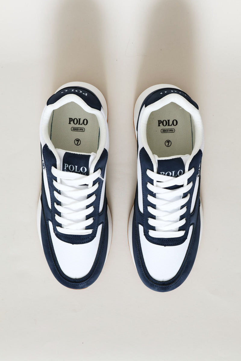 Basic Runner Sneaker - Navy/White