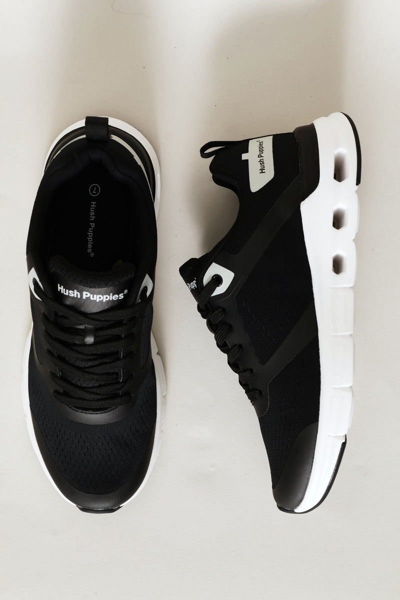 Rocks Lace Up Trainer - Black