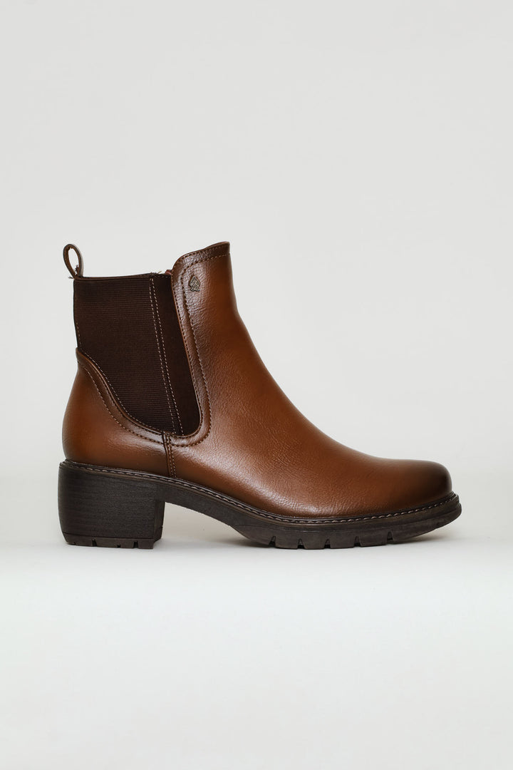 Soft Ankle Boots - Stone