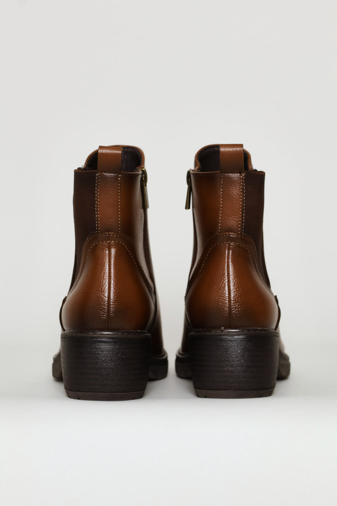 Soft Ankle Boots - Stone