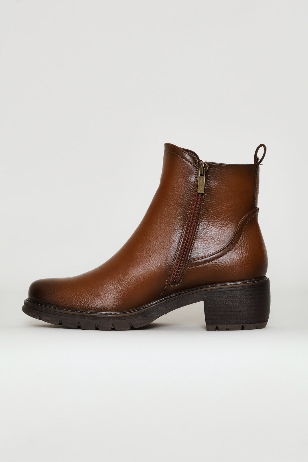 Soft Ankle Boots - Stone