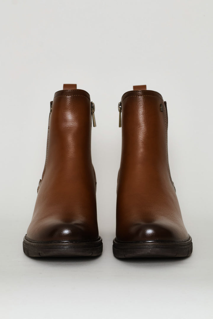 Soft Ankle Boots - Stone