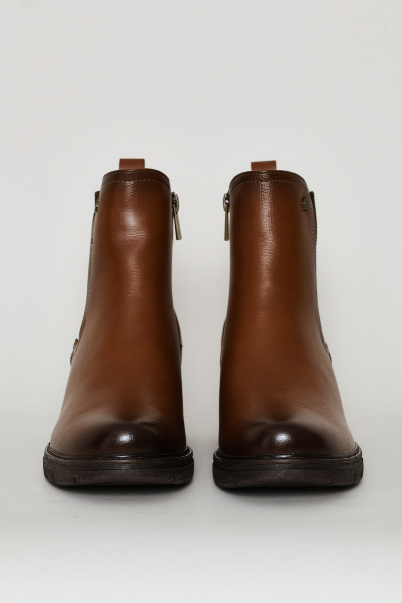 Soft Ankle Boots - Stone