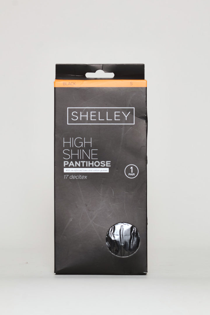 Extra Sheer High Shine Stockings - Black