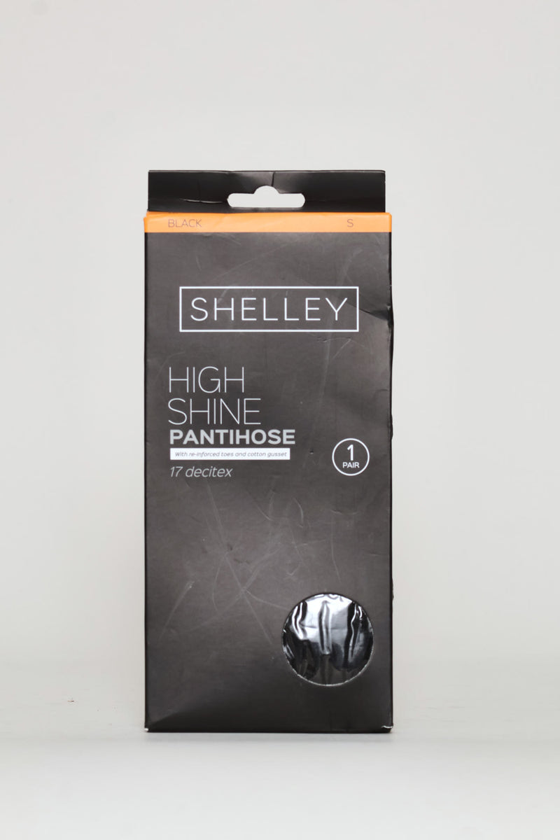 Extra Sheer High Shine Stockings - Black