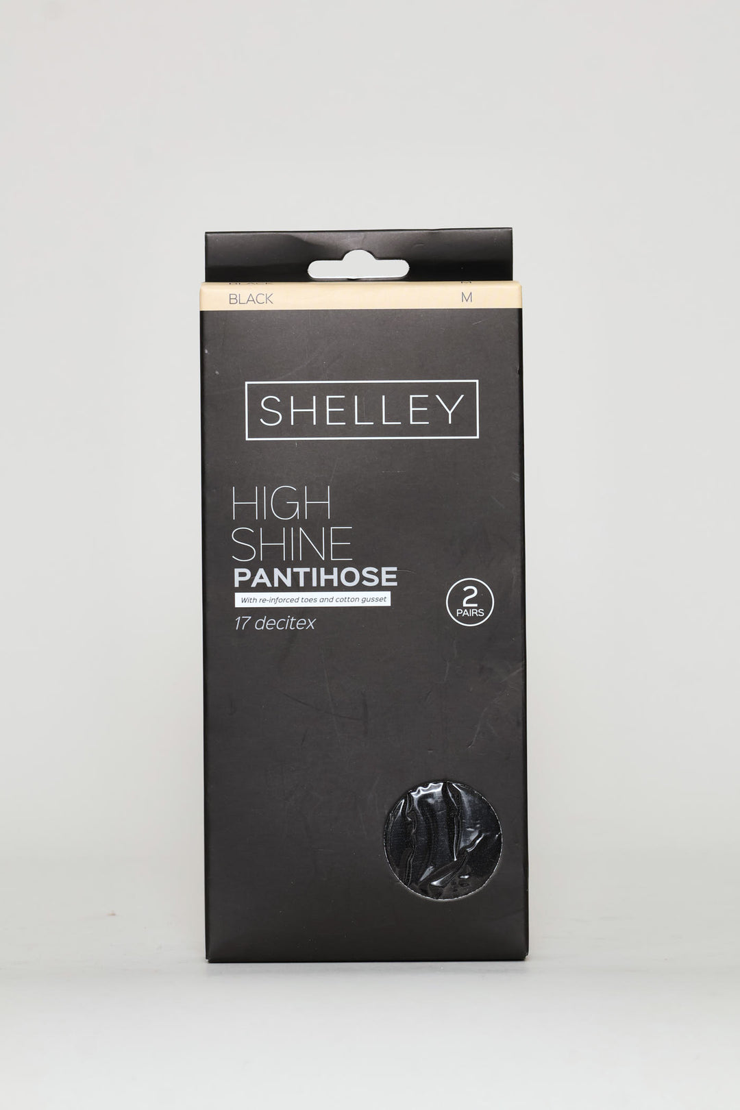 2 Pack Extra Sheer High Shine Stocking - Black