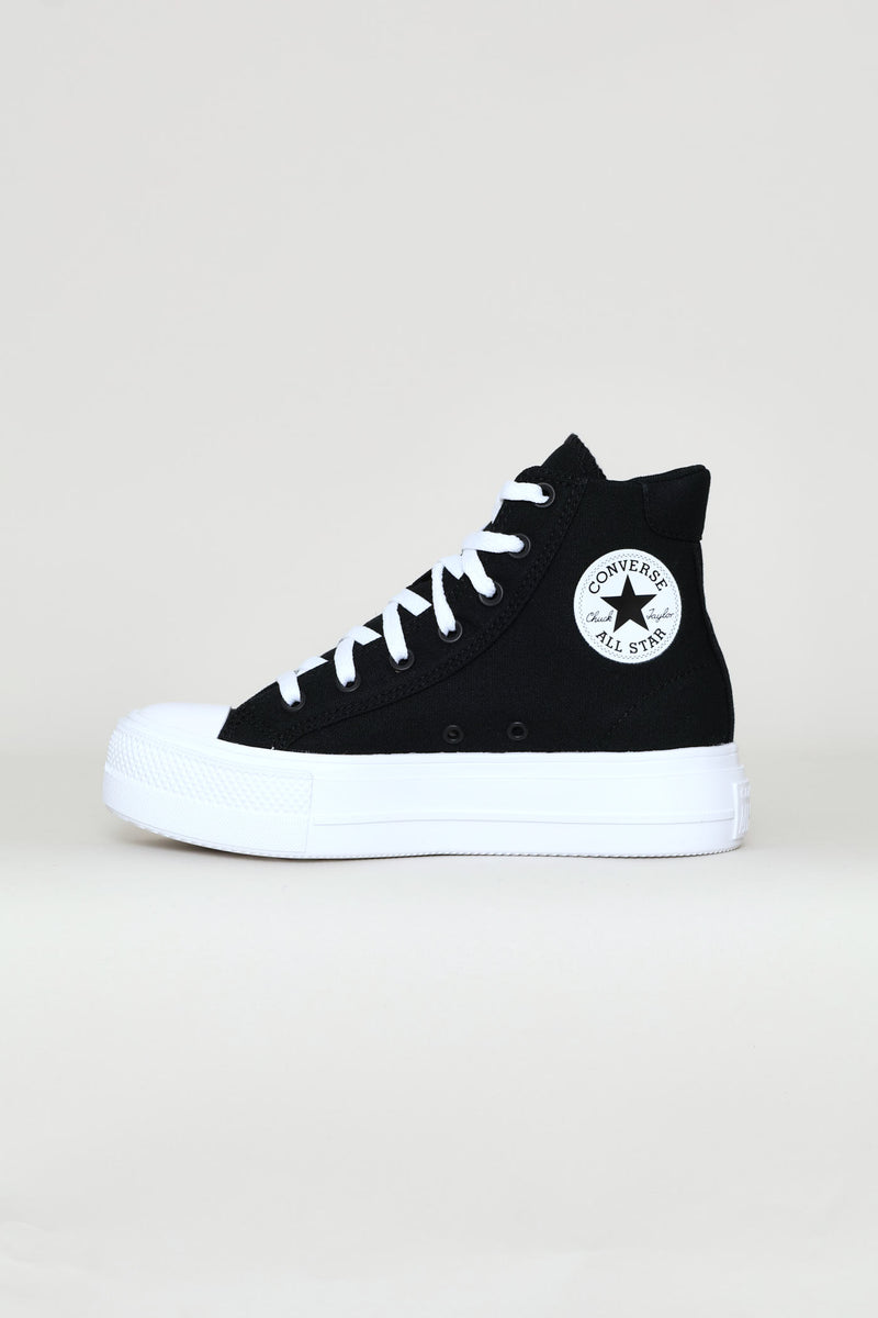 Day One Platform Hi Top Sneaker - Black