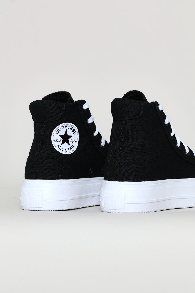 Day One Platform Hi Top Sneaker - Black