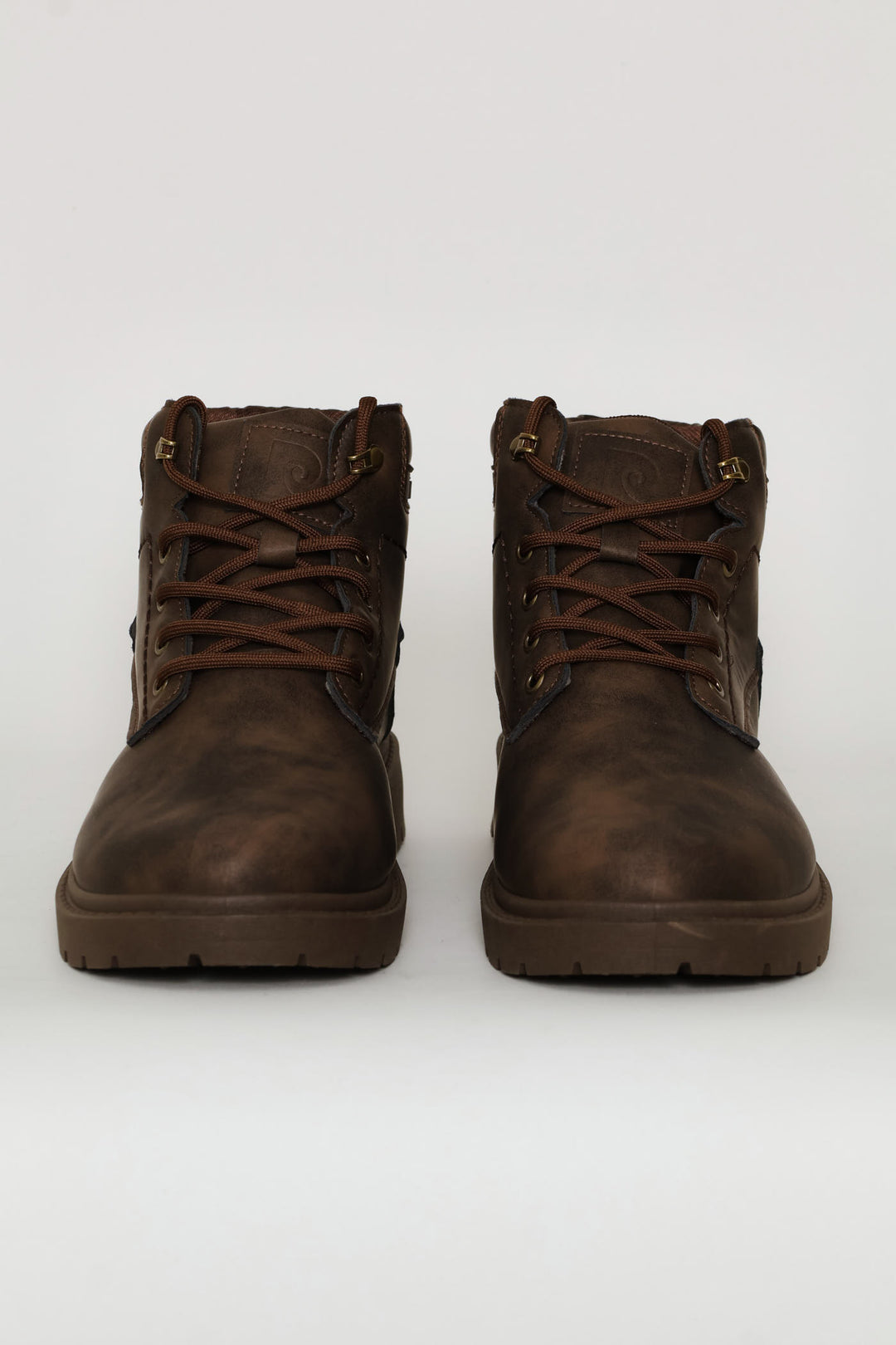 Lace Up Worker Boot - Brown