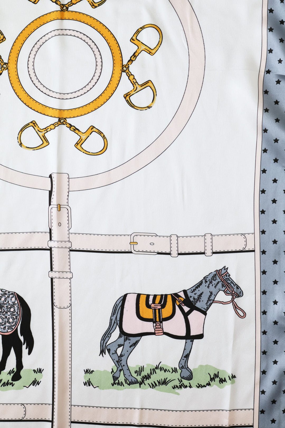 Silk Touch Equestrian Design Scarf - Multi
