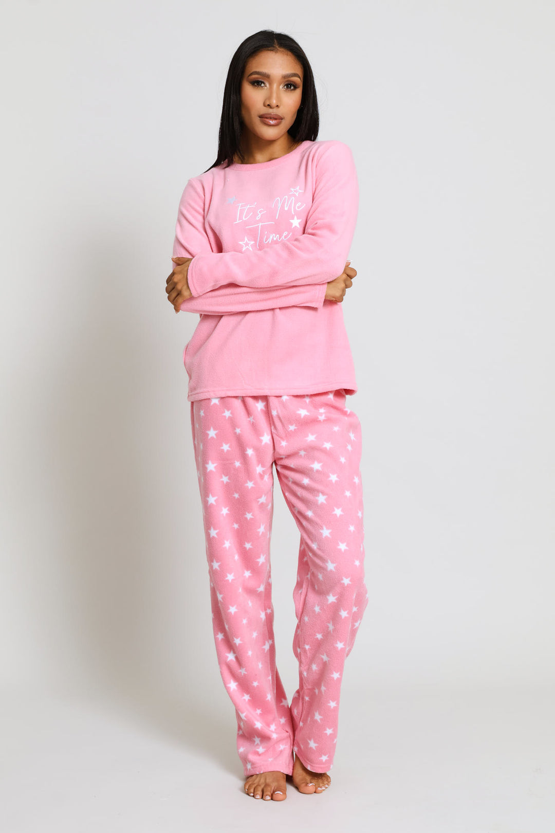 Me Time Polar Fleece Set - Dusty Pink