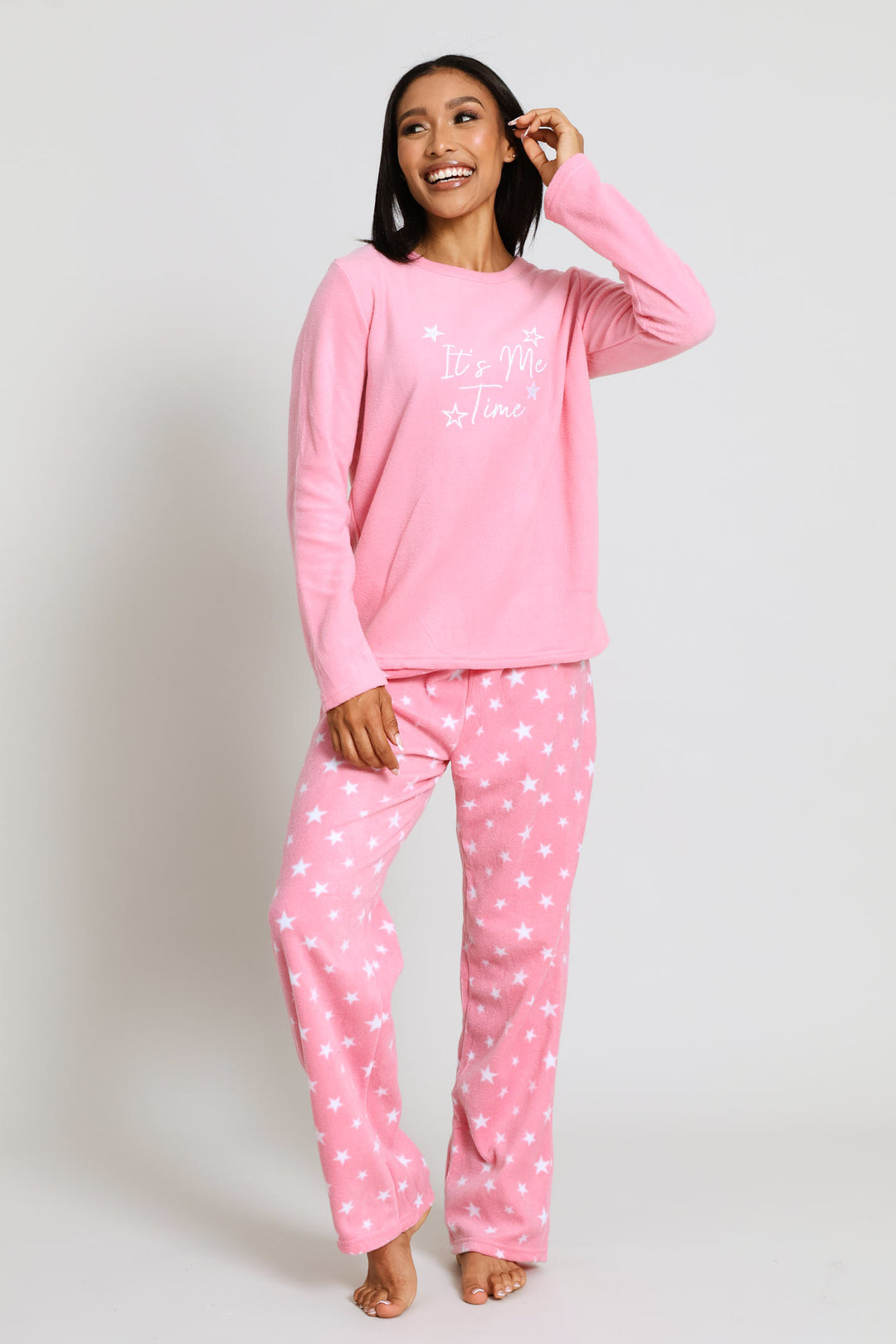 Me Time Polar Fleece Set - Dusty Pink