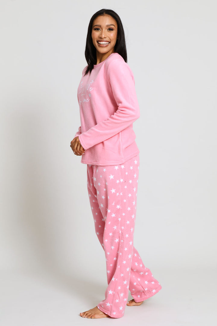 Me Time Polar Fleece Set - Dusty Pink