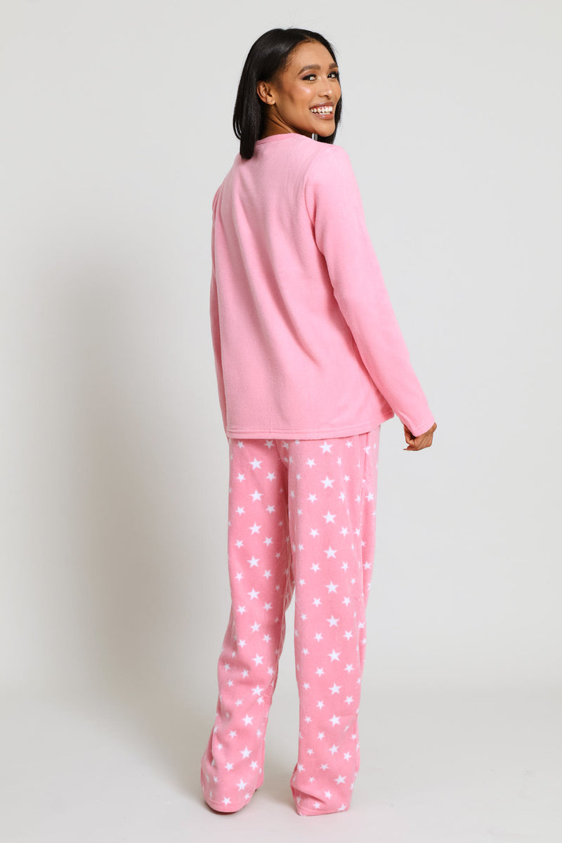 Me Time Polar Fleece Set - Dusty Pink