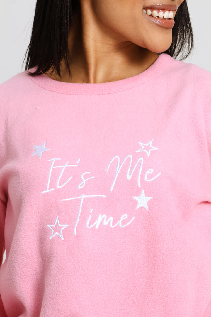 Me Time Polar Fleece Set - Dusty Pink
