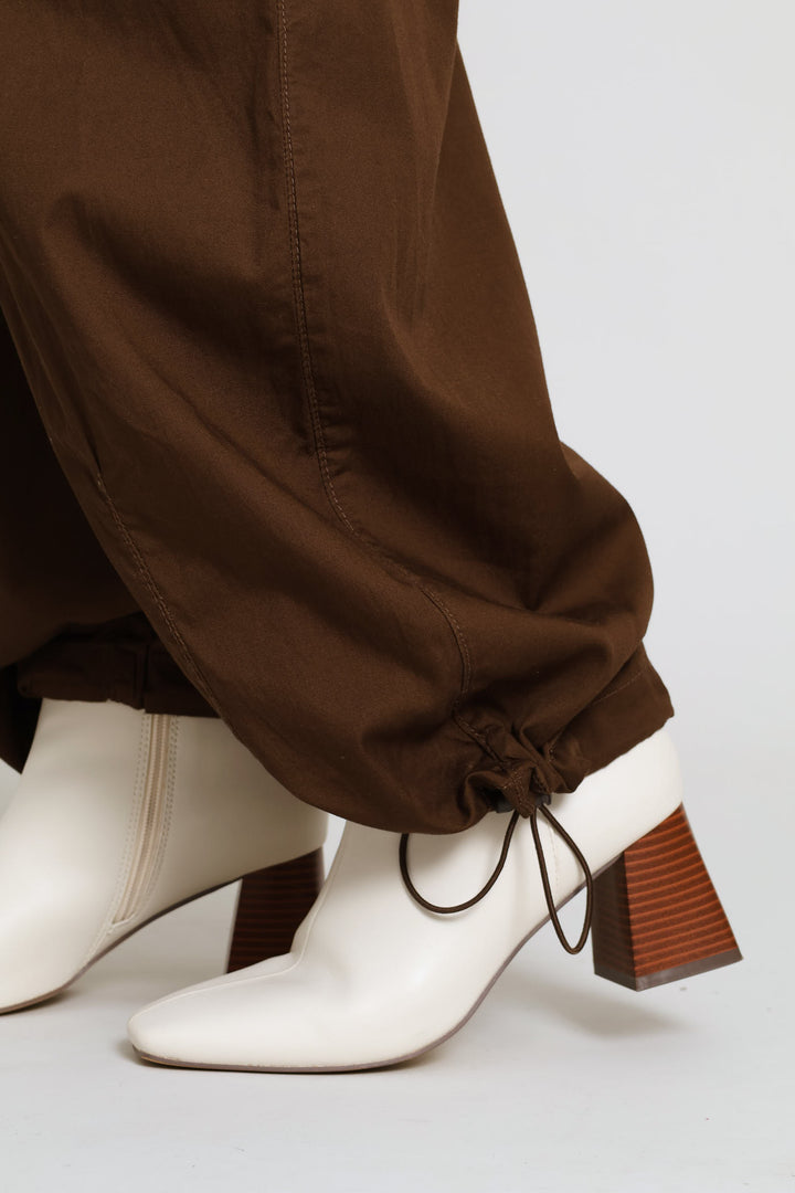 Baggy Cargo Parachute Pant - Brown