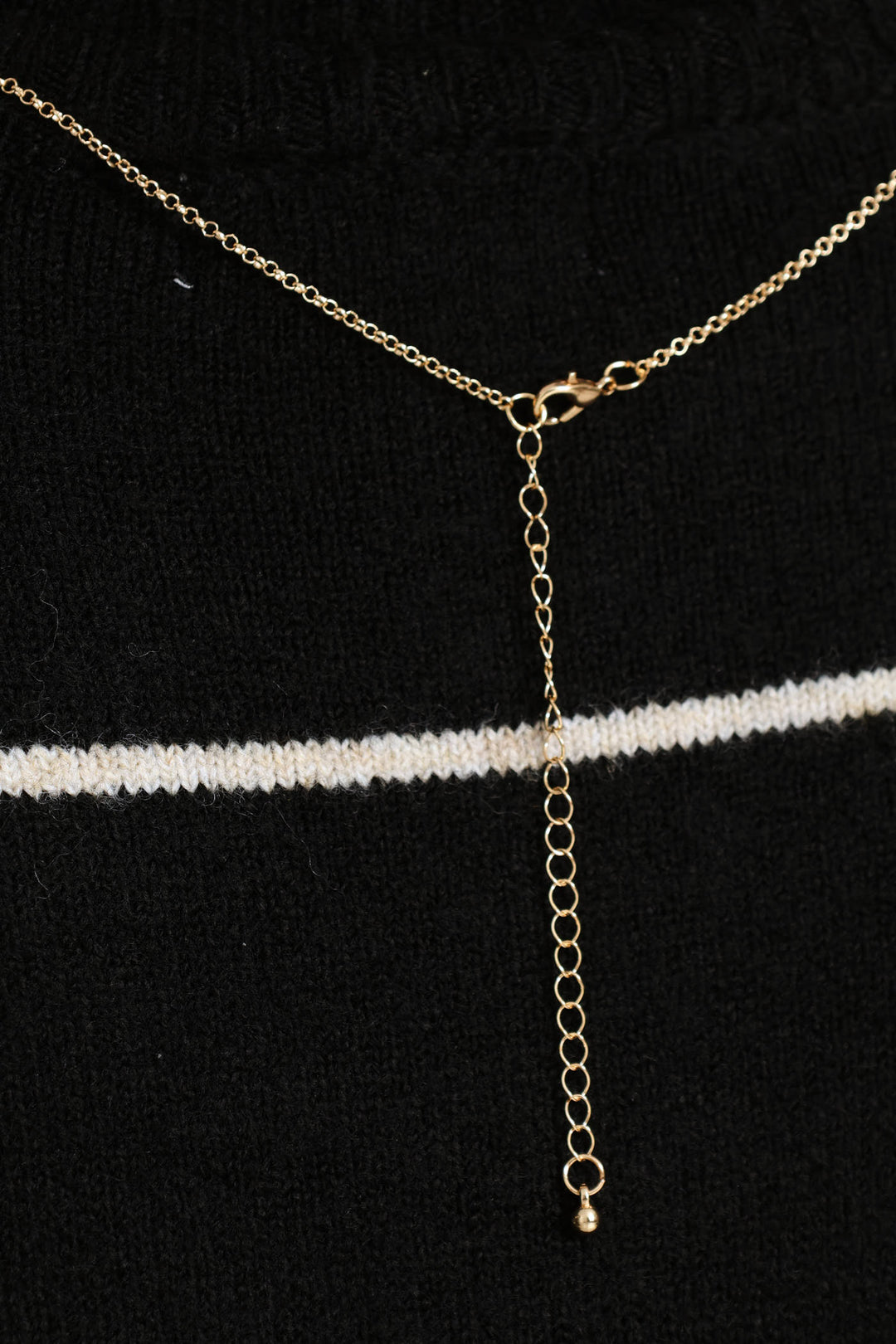 Long Oval Link Pendant Necklace - Gold