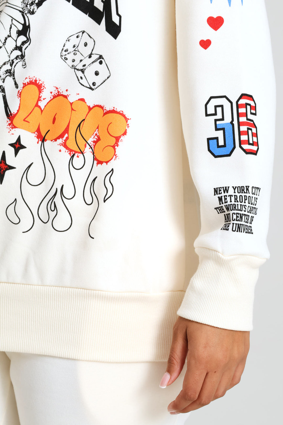 Dope Love Oversized Hoody - Off White