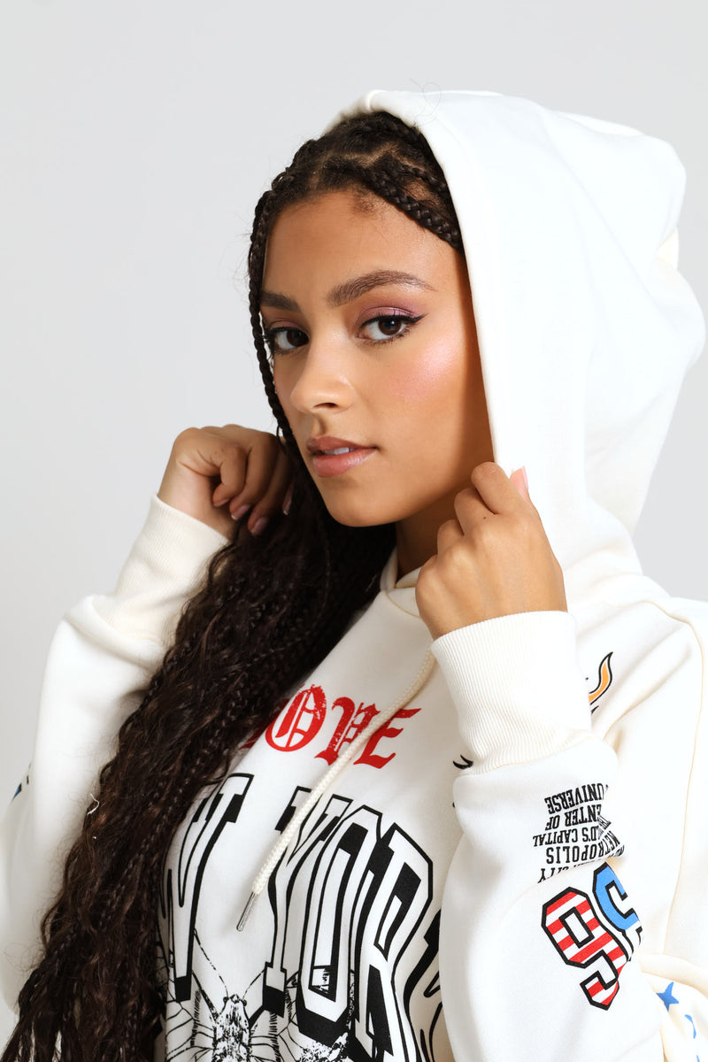Dope Love Oversized Hoody - Off White