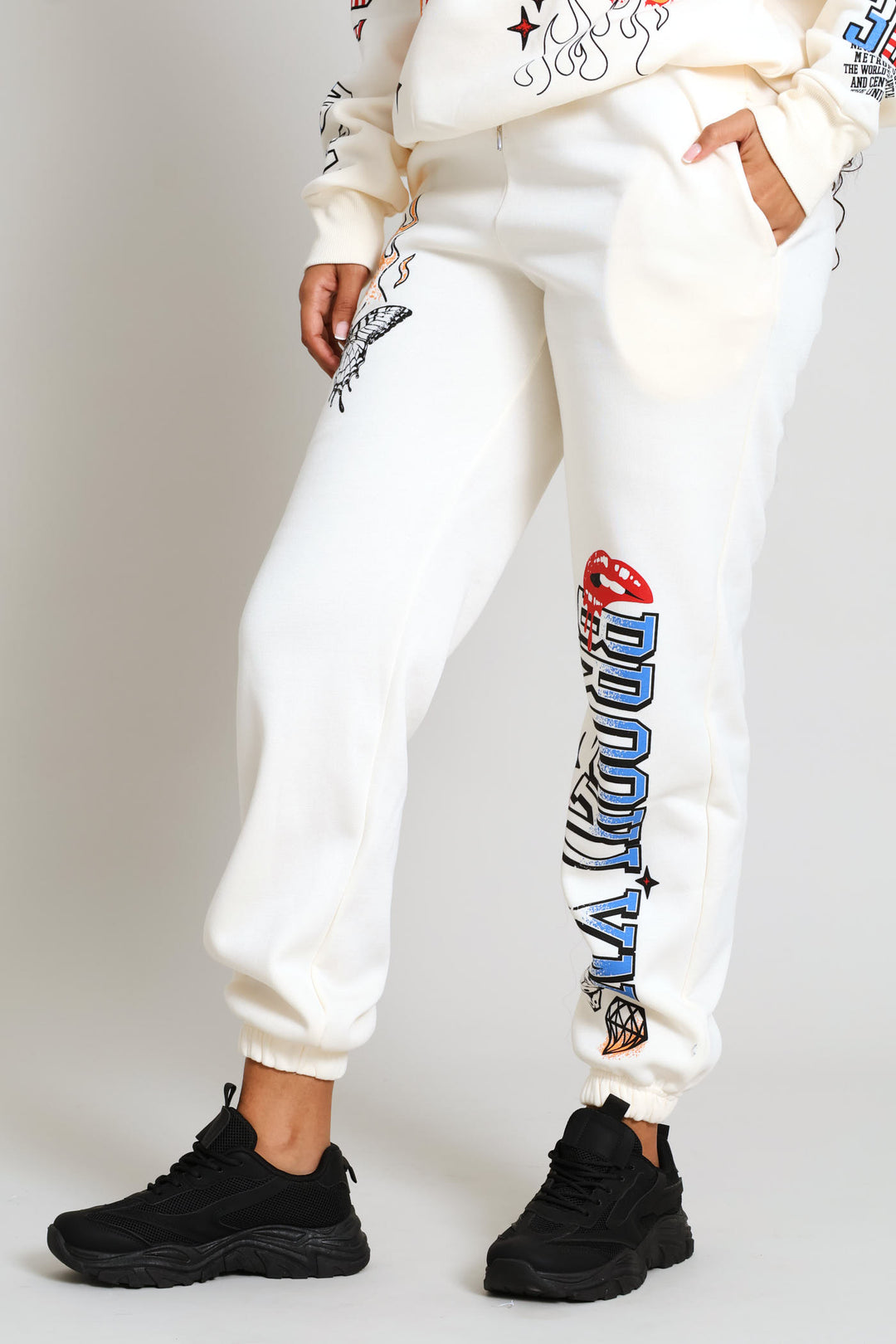 Dope Love Fleece Jogger - Off White