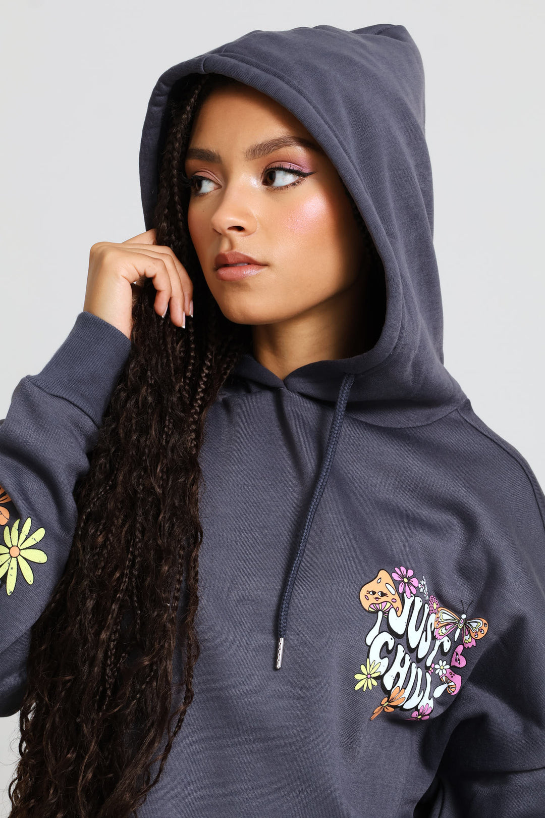 Just Chill Oversized Hoody - Airforce Blue