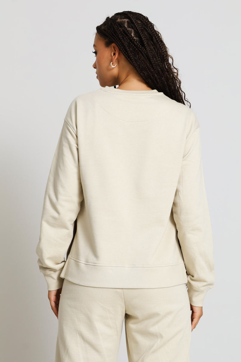 Casey Track Top - Beige
