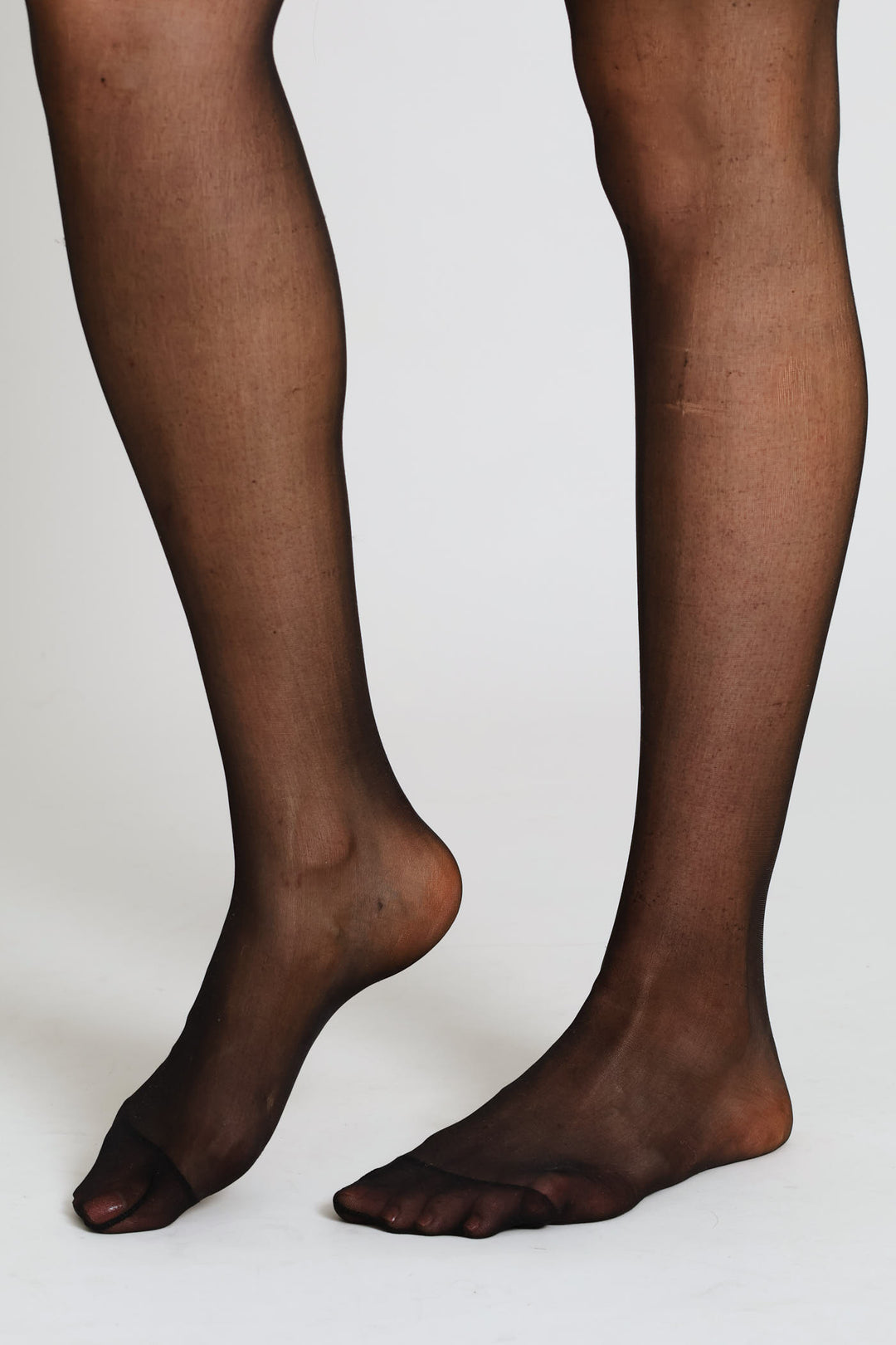 Extra Sheer High Shine Stockings - Black