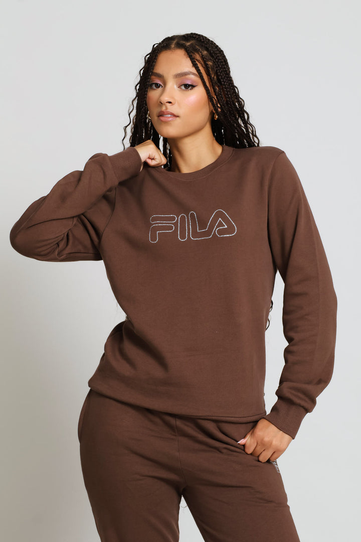 Diva Sweatshirt - Dark Brown