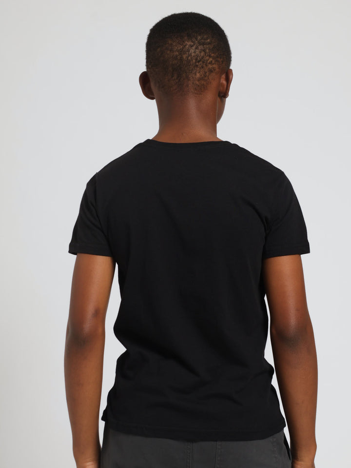 Boys LA Basketball Tee - Black