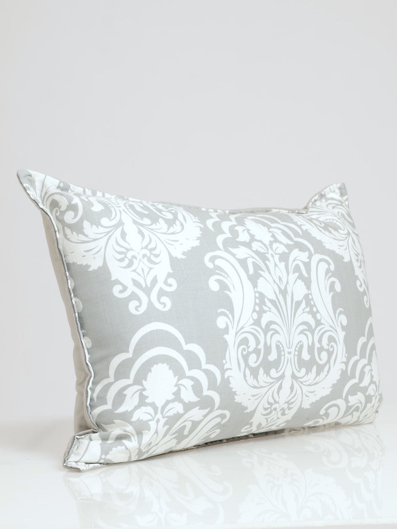 Damask Scatter Cushion 40x60cm - Grey