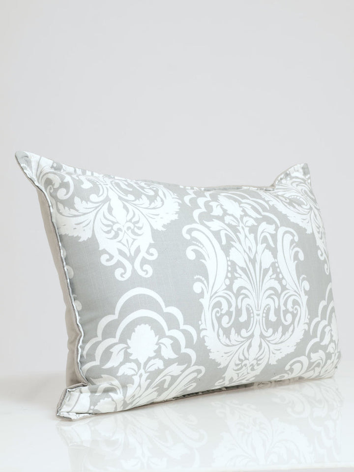Damask Scatter Cushion 40x60cm - Grey