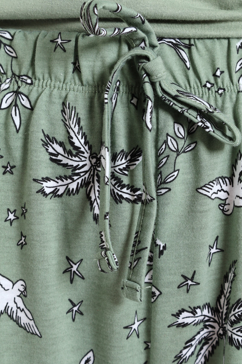 Live Your Dream Capri Palm Set - Mid Green