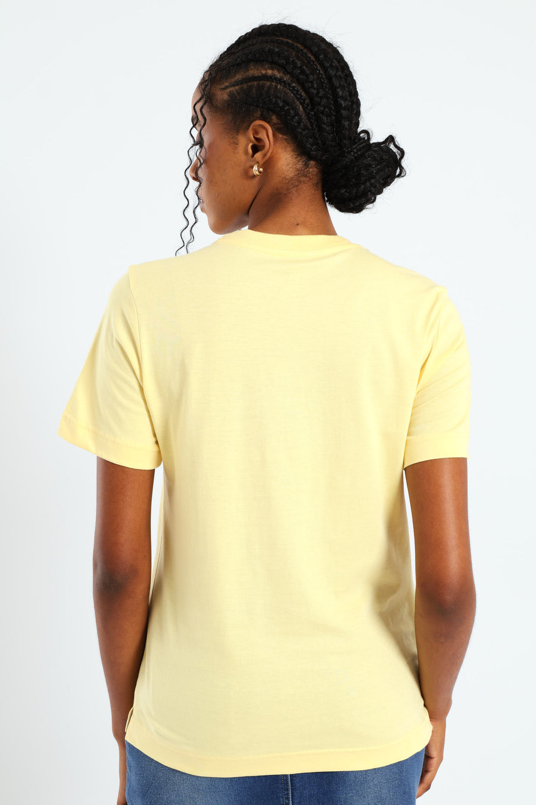 Cotton Boxy Tee - Light Yellow