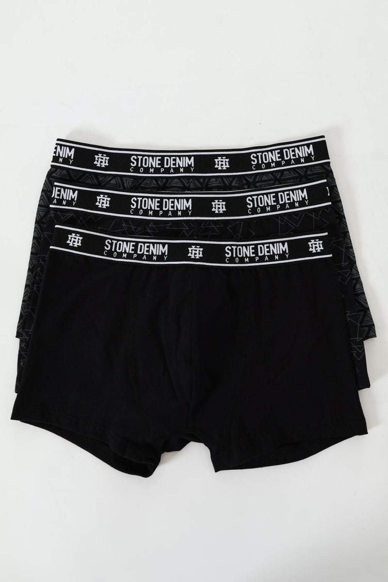 3 Pack Design Trunks - Black