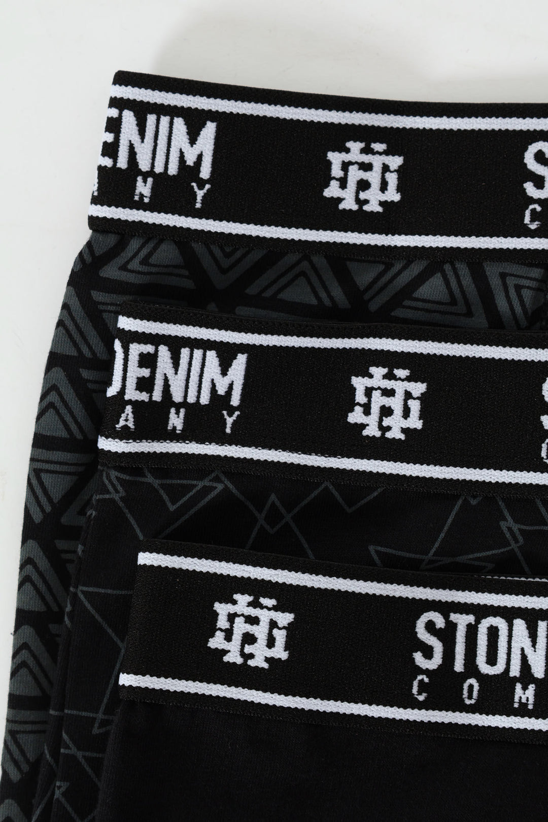 3 Pack Design Trunks - Black