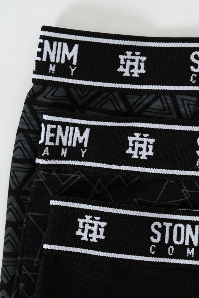 3 Pack Design Trunks - Black