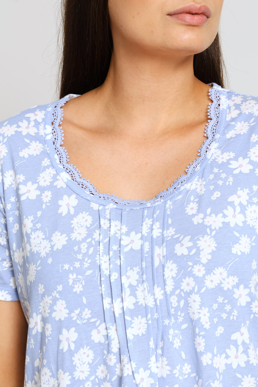 2 Pack Short Sleeve Sleepshirt - Blue/Pink